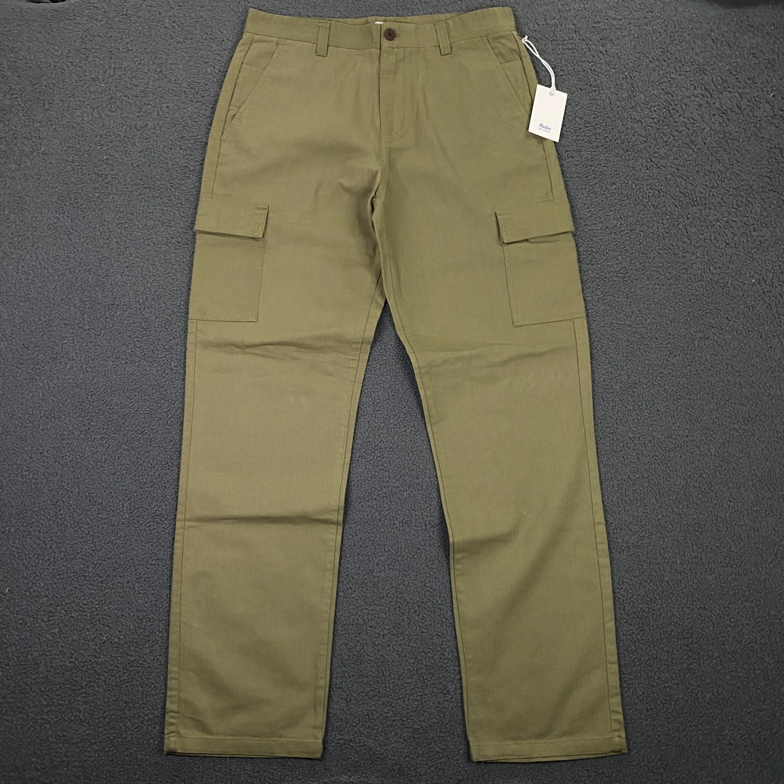 Katin Grant Pant Mens 32x32 Olive Green Cargo Herringbone Twill Chino — image 2 of 8